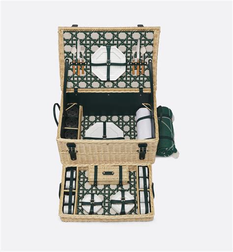 miss dior picnic basket|Miss Dior Picnic Basket for Four People Beige Wicker, White .